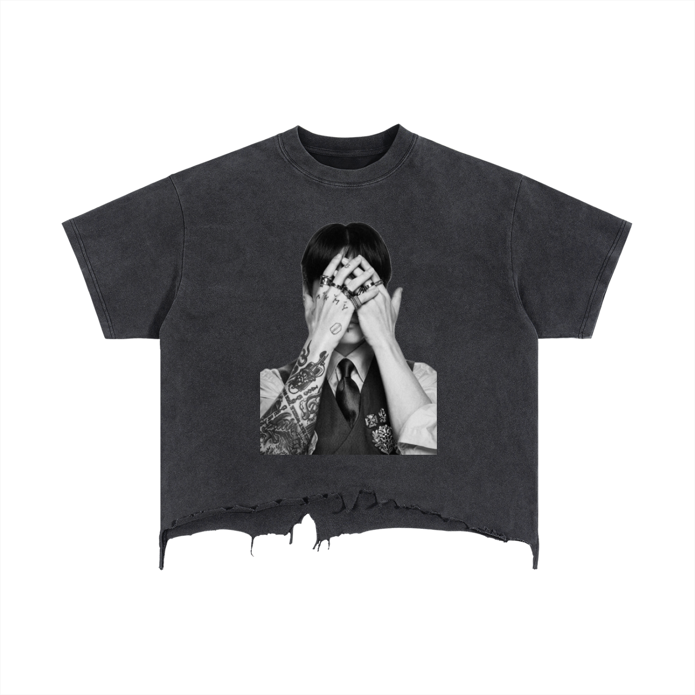 BTS ARIRANG S/S Distressed Hem T-Shirt (BTS)