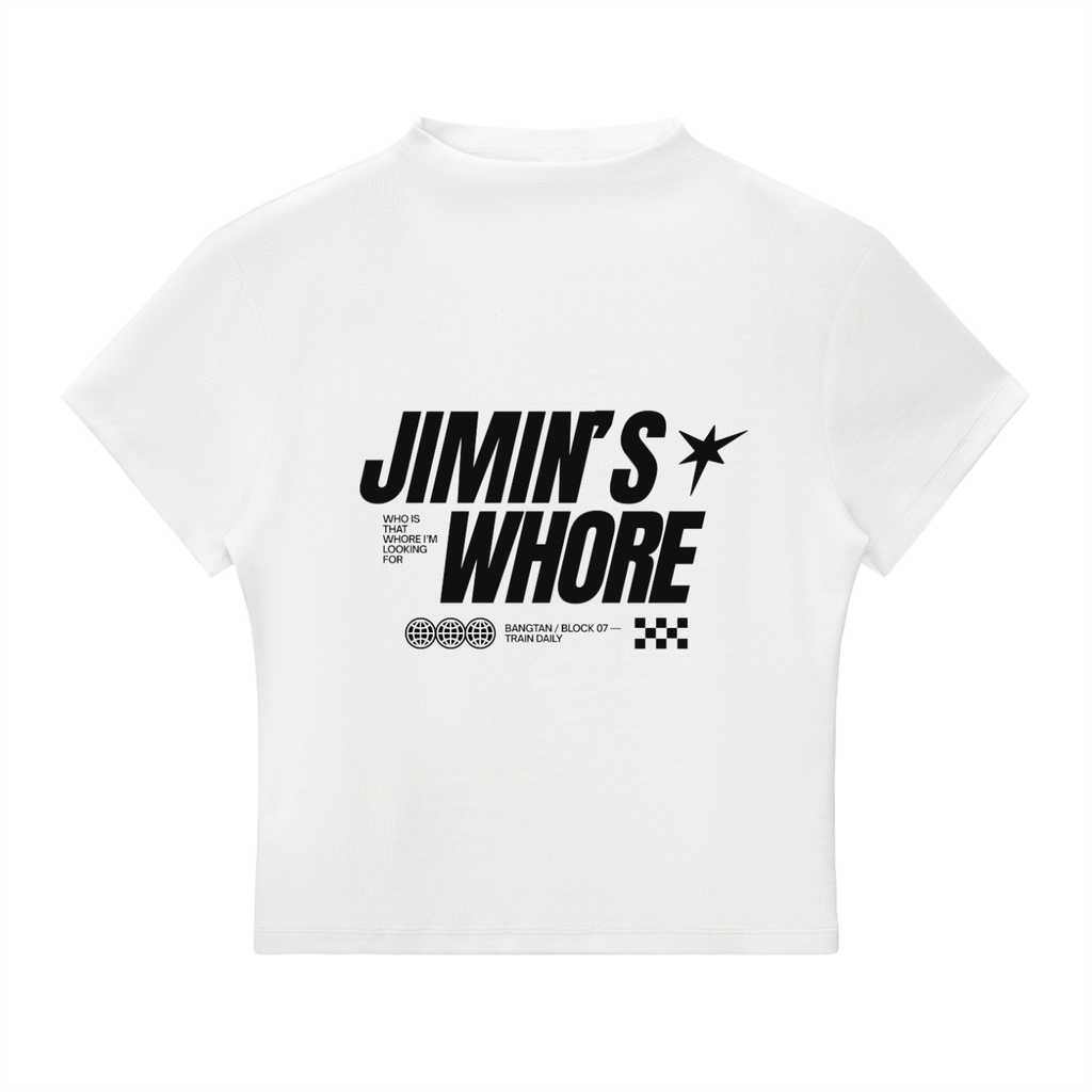 Jimin’s Whore Mock Neck T-Shirt