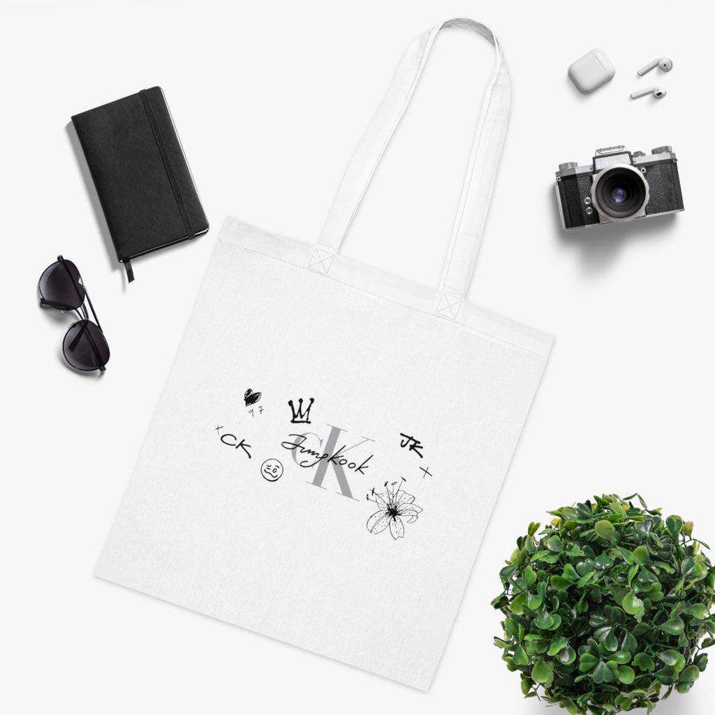 Jungkook and Calvin Klein Tote bag (White)