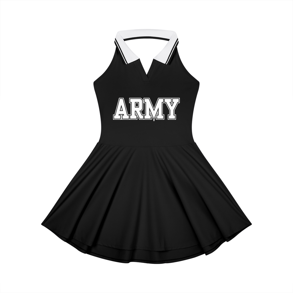 ARMY Collared A-Line Dress