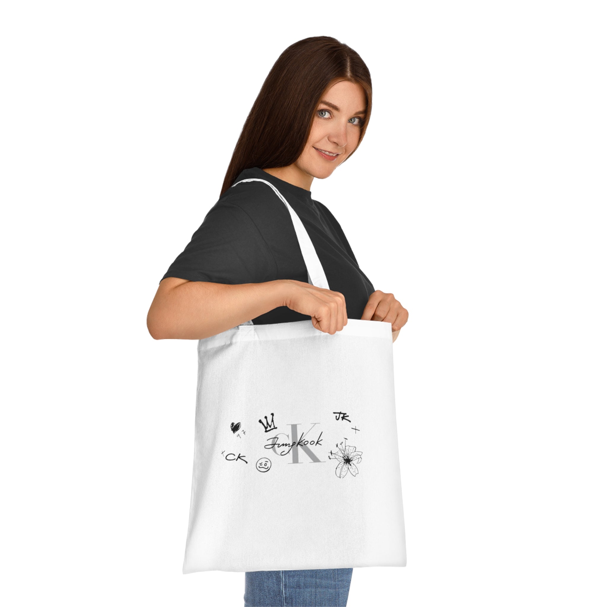 Jungkook and Calvin Klein Tote bag (White)