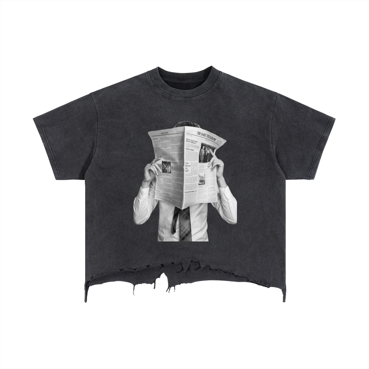 BTS ARIRANG S/S Boxy Distressed
Hem T-Shirt (RM)