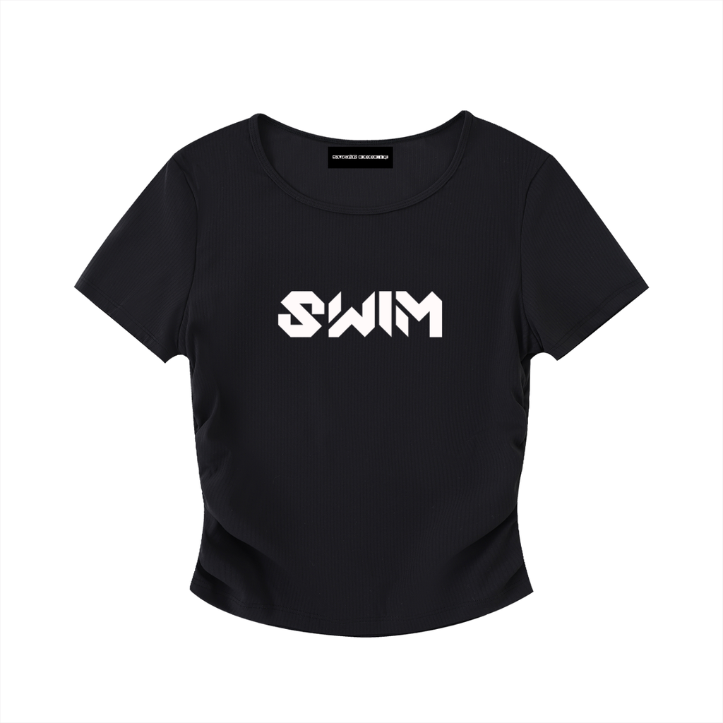 SWIM Ruched Crop Top
