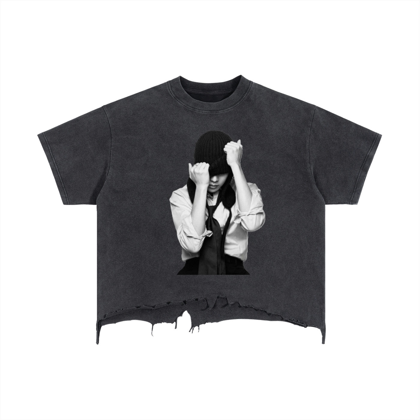 BTS ARIRANG S/S Boxy Distressed
Hem T-Shirt (J-Hope)