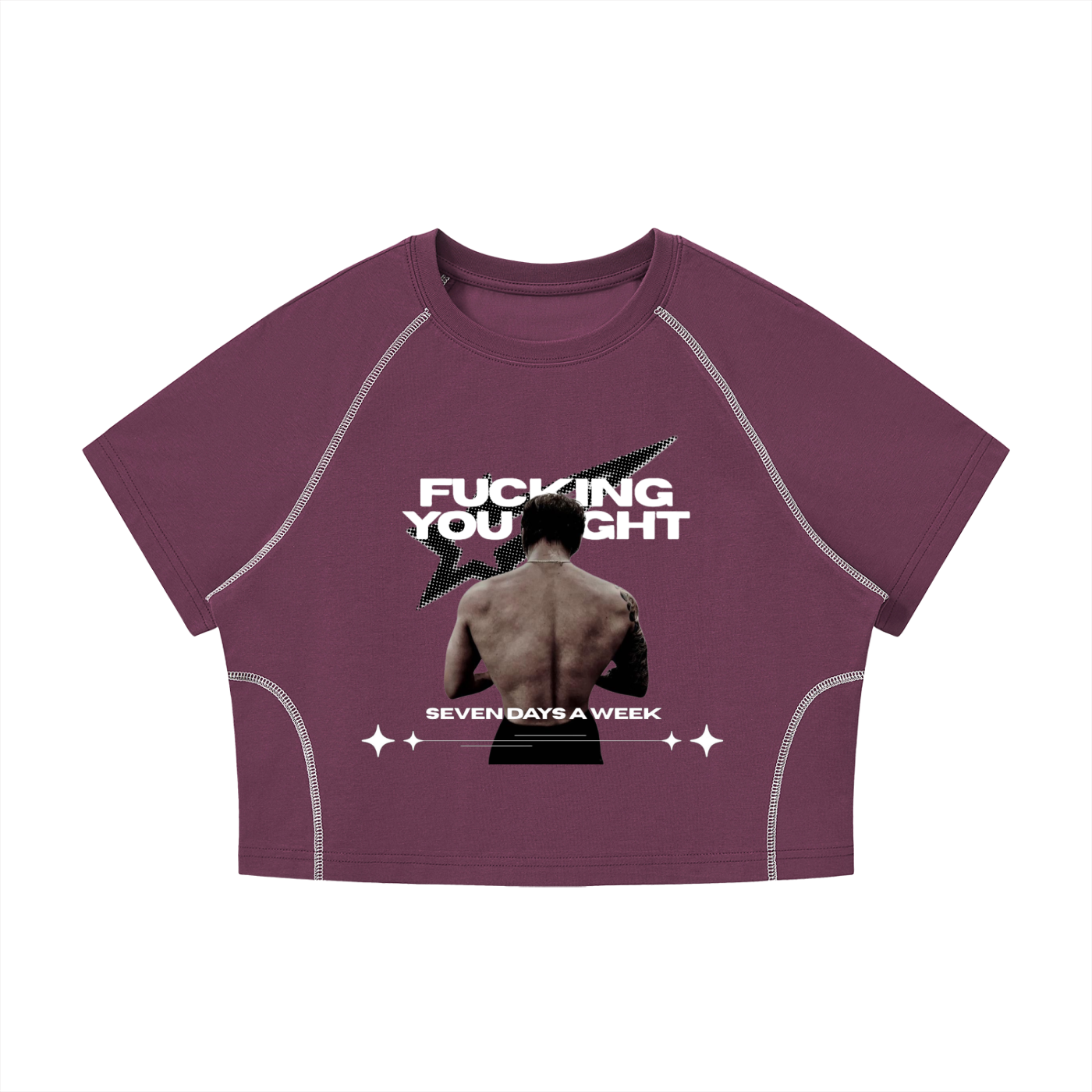Seven days a week Crop T-Shirt