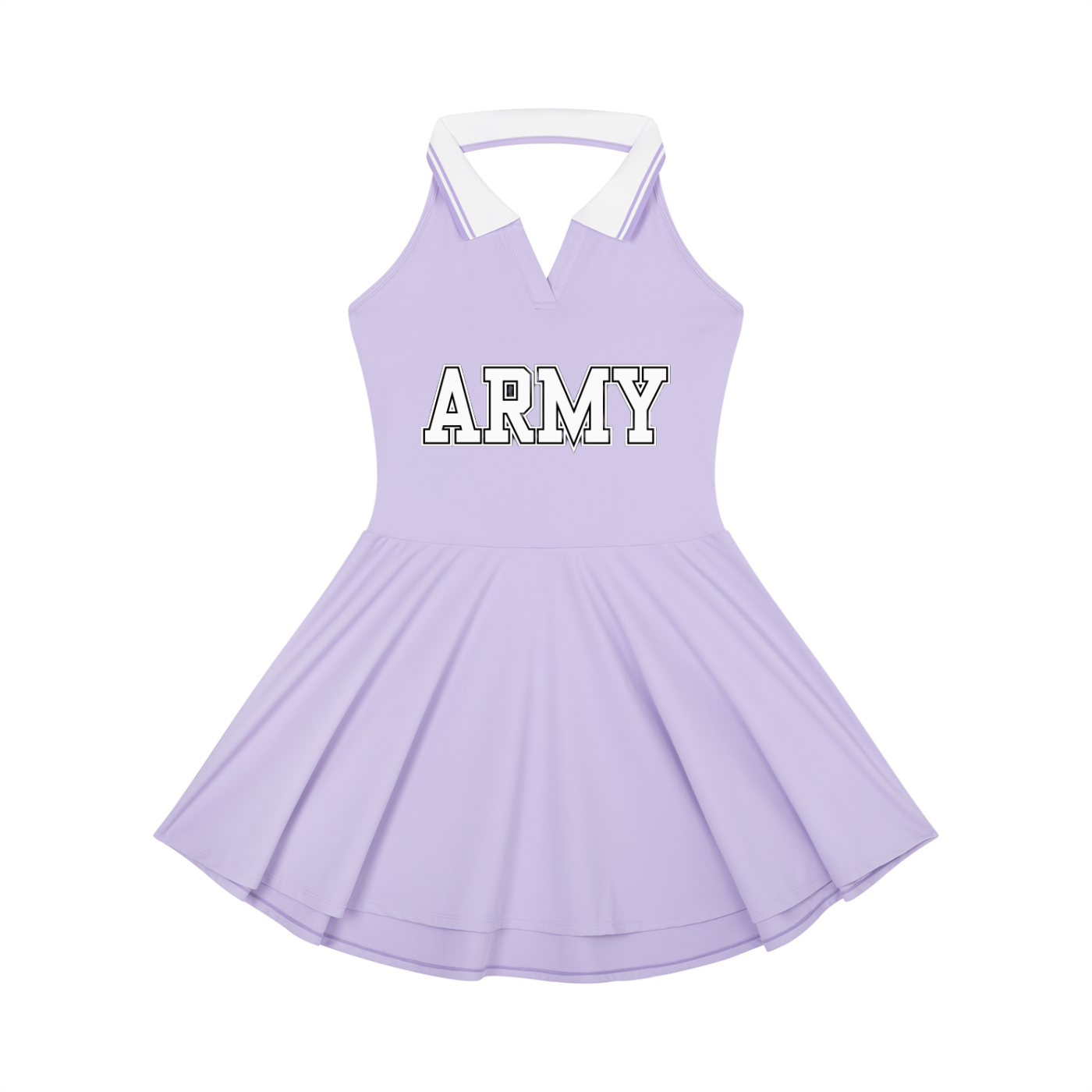 ARMY Collared A-Line Dress