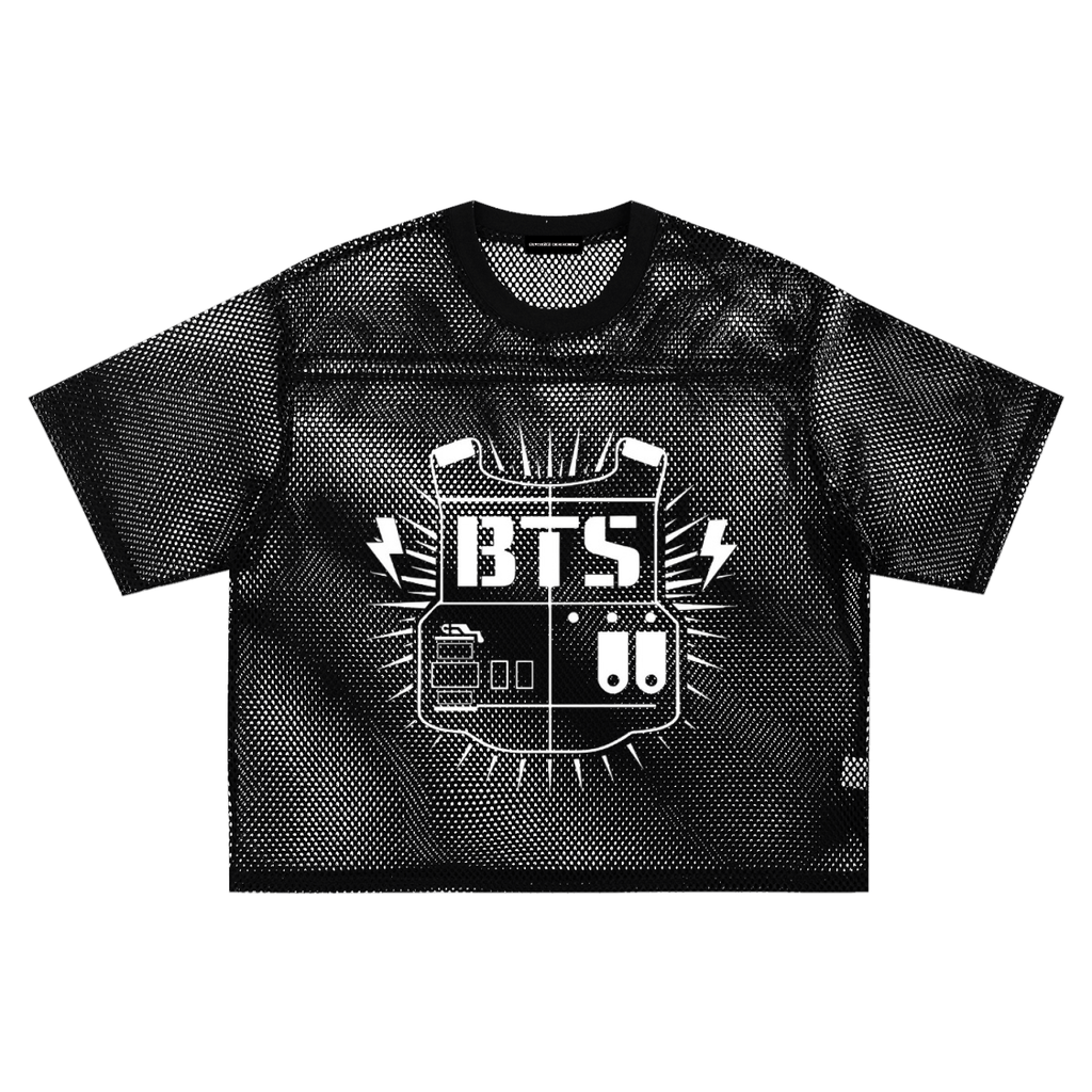 Old BTS Logo See-through Net T-Shirt