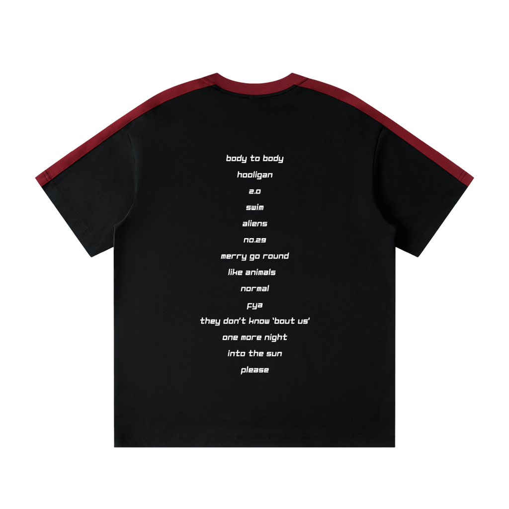 BTS Unisex Colorblock Striped T-Shirt