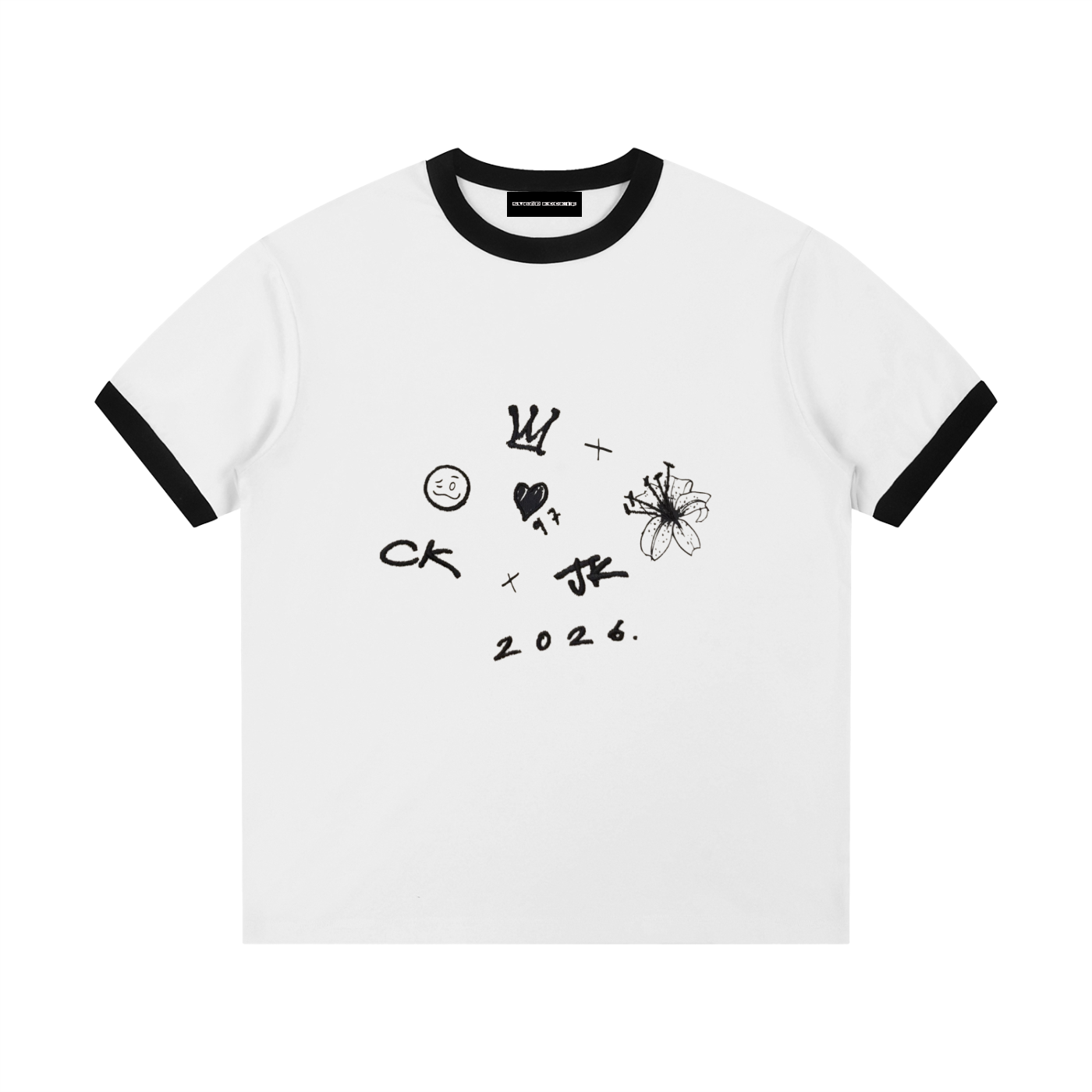 Jungkook and Calvin  Klein Collab Tattoo Crewneck T-Shirt