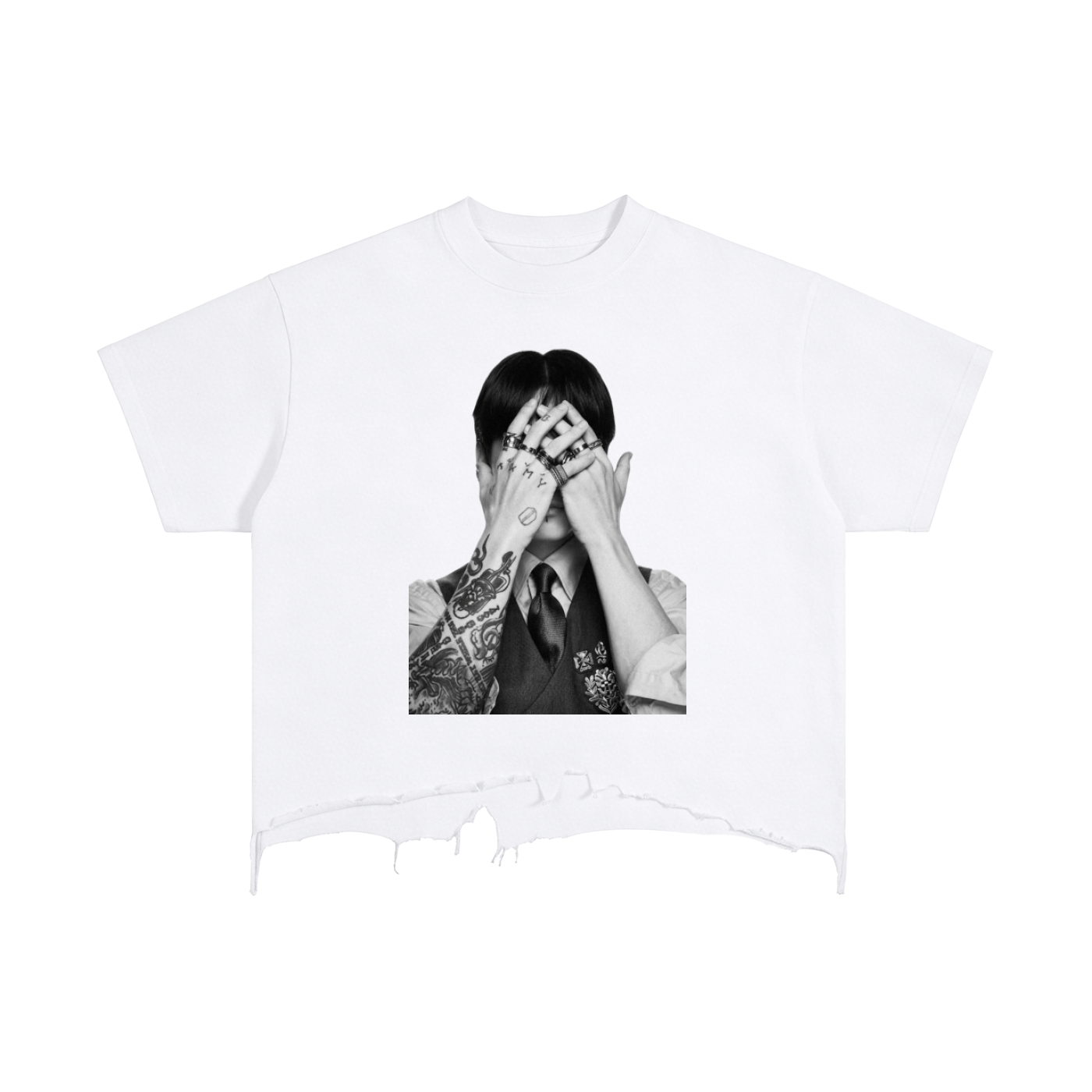 BTS ARIRANG S/S Distressed Hem T-Shirt (BTS)